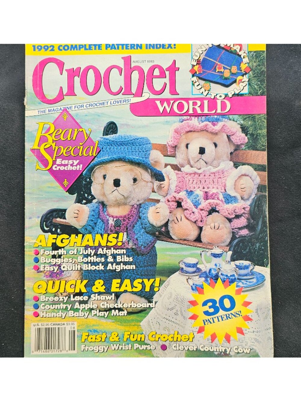 Crochet World August 1997 Summer Arabesque Sunflower